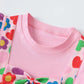 Children's Ruffled Printed Long Sleeve Dress - Farnelli