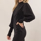 HYFVE Glitter Mock Neck Long Sleeve Mini Dress - Farnelli