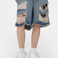 Men's Distressed Denim Shorts - Farnelli
