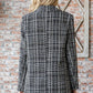 First Love Full Size Lurex Mixed Tweed One Button Blazer - Farnelli