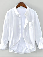 Men's Plus Size Button Up Long Sleeve Shirt - Farnelli