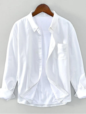 Men's Plus Size Button Up Long Sleeve Shirt - Farnelli