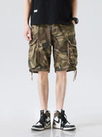 Men's Camouflage Cargo Shorts with Multiple Pockets - Farnelli