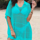 Hollow Out Collared Neck Cover-Up - Farnelli