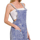 Zenana Woven Double Gauze Acid Washed Romper - Farnelli