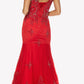 Juliet 654 Mermaid Gown Lace Up Back Embroidered