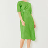Marina West Swim Pleated Dolman Sleeve Dress - Fun Green