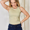 Basic Bae Full Size Round Neck Slim Tank - Beige