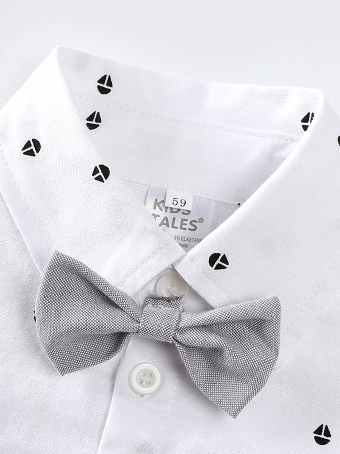 Children's Button Up Shirt and Overall Set - Farnelli