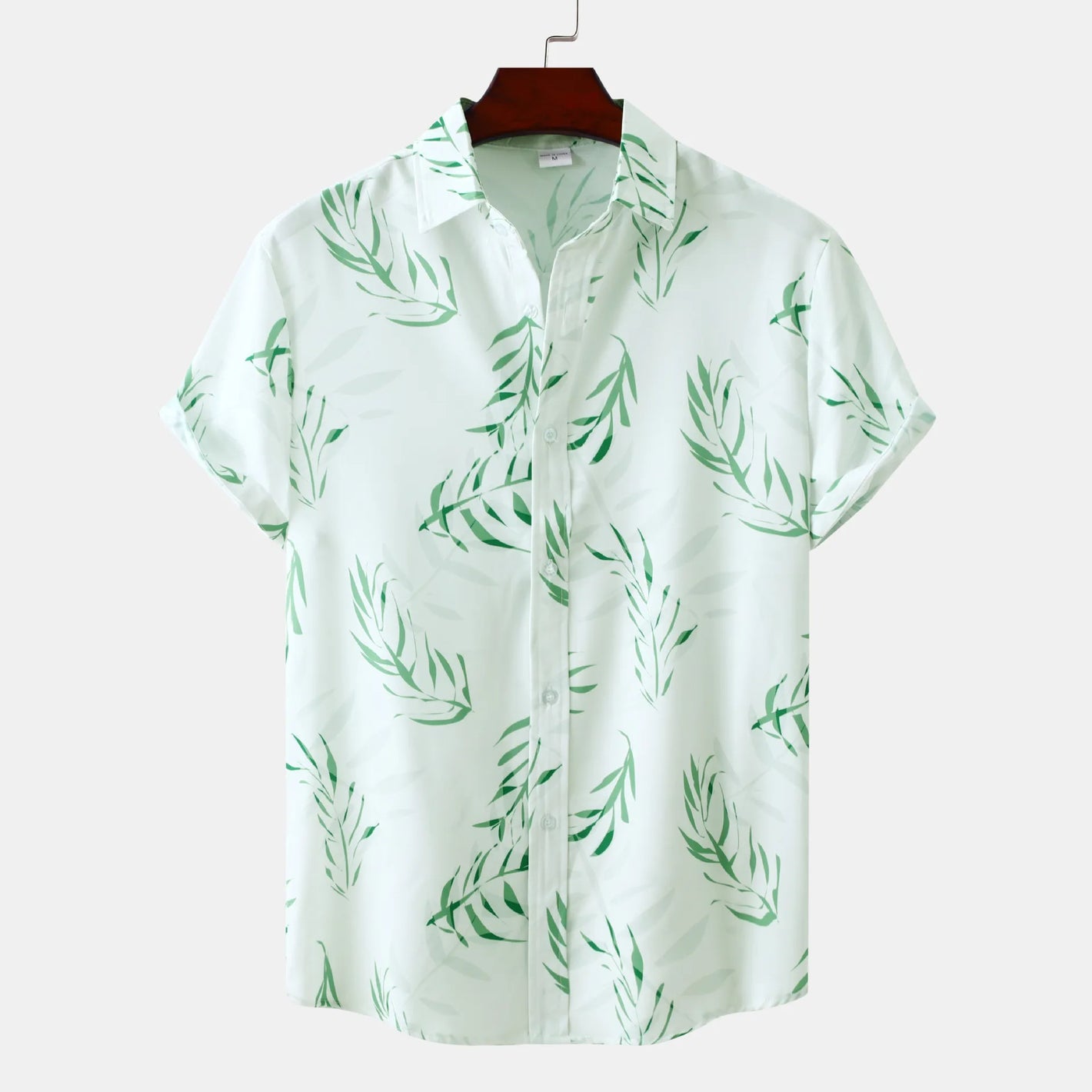 Men's Plus Size Printed Short Sleeve Casual Shirt - Farnelli