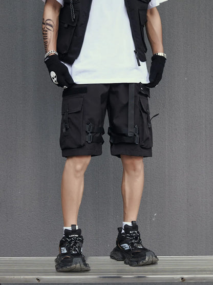 Men's Plus Size Multi-Pocket Tactical Cargo Shorts - Farnelli