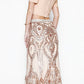 Juliet 663 Off-Shoulder Crop Top Two-Piece Long Dress