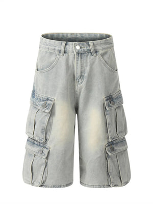 Men's Cargo Denim Shorts - Farnelli