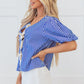 Dream Stripe Tied Front Blouse - Farnelli