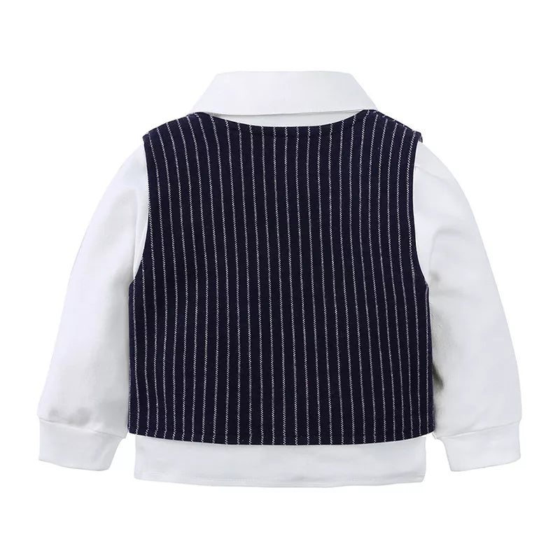 Children's Striped Vest and Pants Suit Set - Farnelli