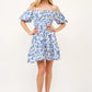And The Why Off Shoulder Bubble Sleeve Dress - Farnelli