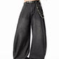 Men's Washed Wide Leg Jeans - Farnelli