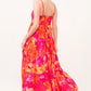And The Why Floral Tiered Maxi Cami Dress with Pockets - Farnelli