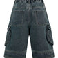 Men's Cargo Denim Shorts - Farnelli