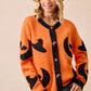 BiBi Halloween Witch Hat Moon Bat Artwork Cardigan - Farnelli