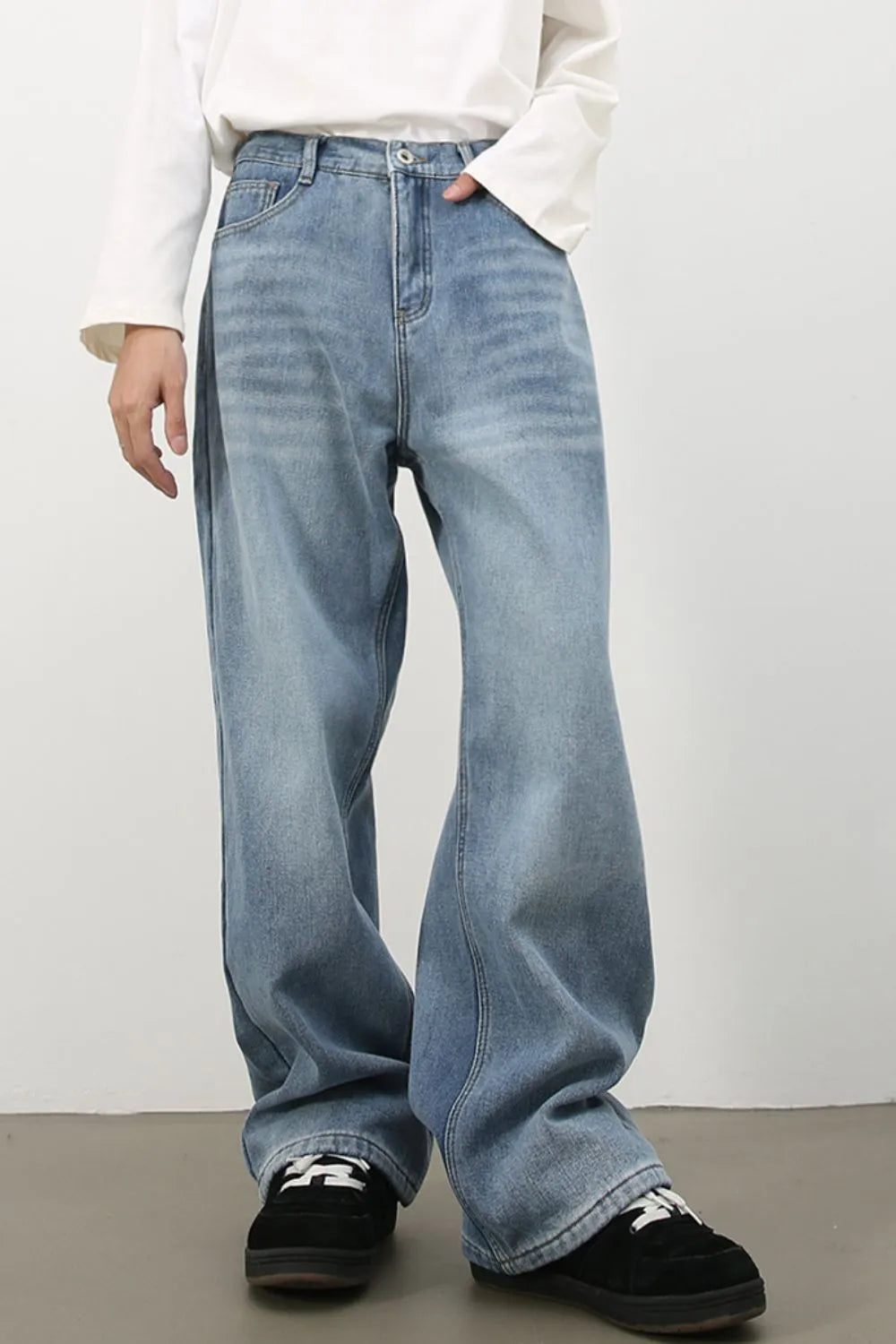 Men's Wide Leg Jeans - Farnelli
