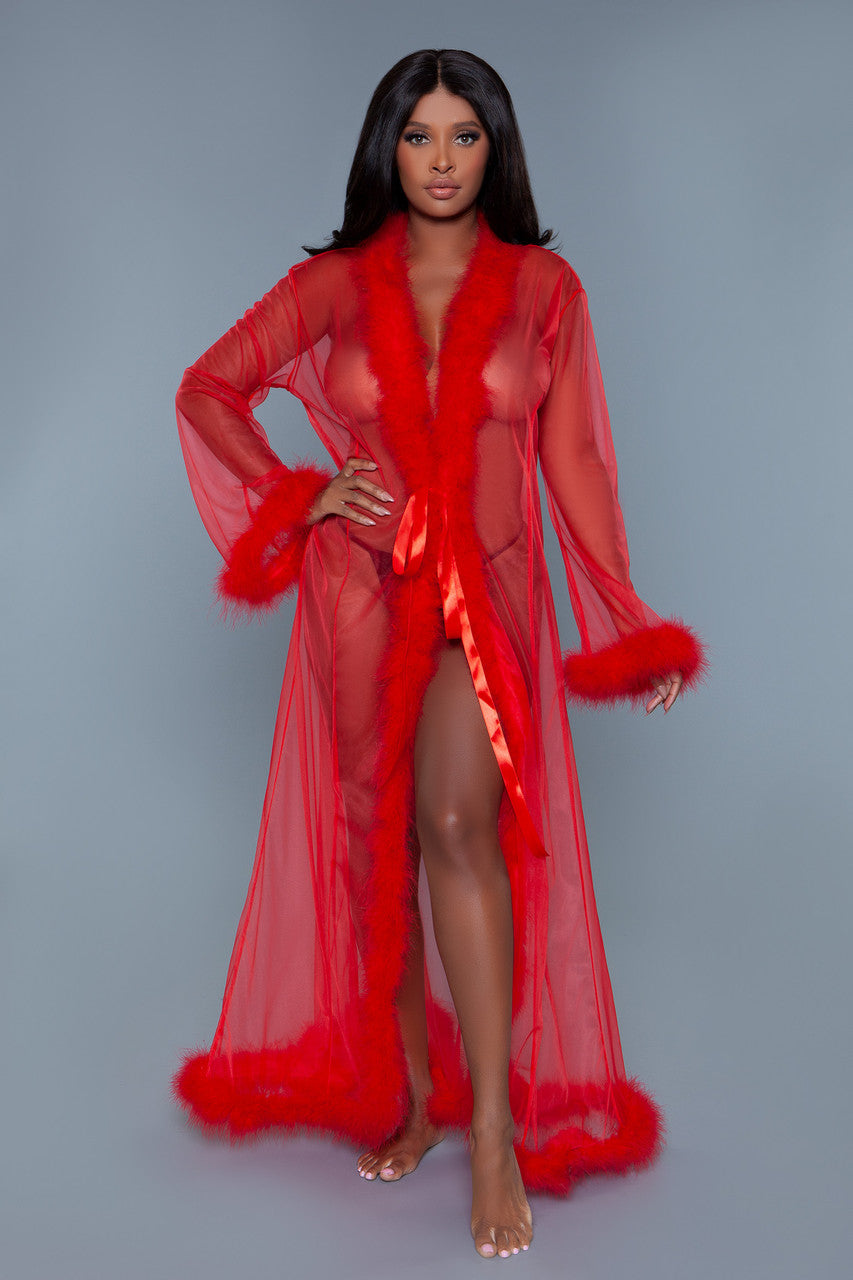 BW1650 Marabou Robe-11