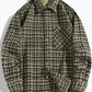 Men's Plus Size Button Up Shirt with Chest Pocket - Farnelli
