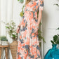 Celeste Paisley Print Short Sleeve Maxi Dress with Pockets - Farnelli