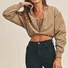 MABLE Long Sleeve Two Way Jacket - Mocha