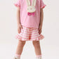 Children's Cute Bunny Applique Ruffle Trim Set - Farnelli