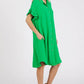 Mittoshop Button Down Flounce Sleeve Dress with Pockets - Farnelli