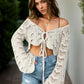 Openwork Flare Sleeve Cover-Up - Farnelli
