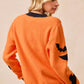 BiBi Halloween Witch Hat Moon Bat Artwork Cardigan - Farnelli