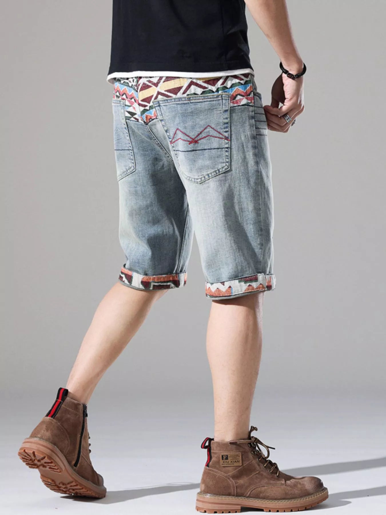 Men's Slim Fit Denim Shorts - Farnelli