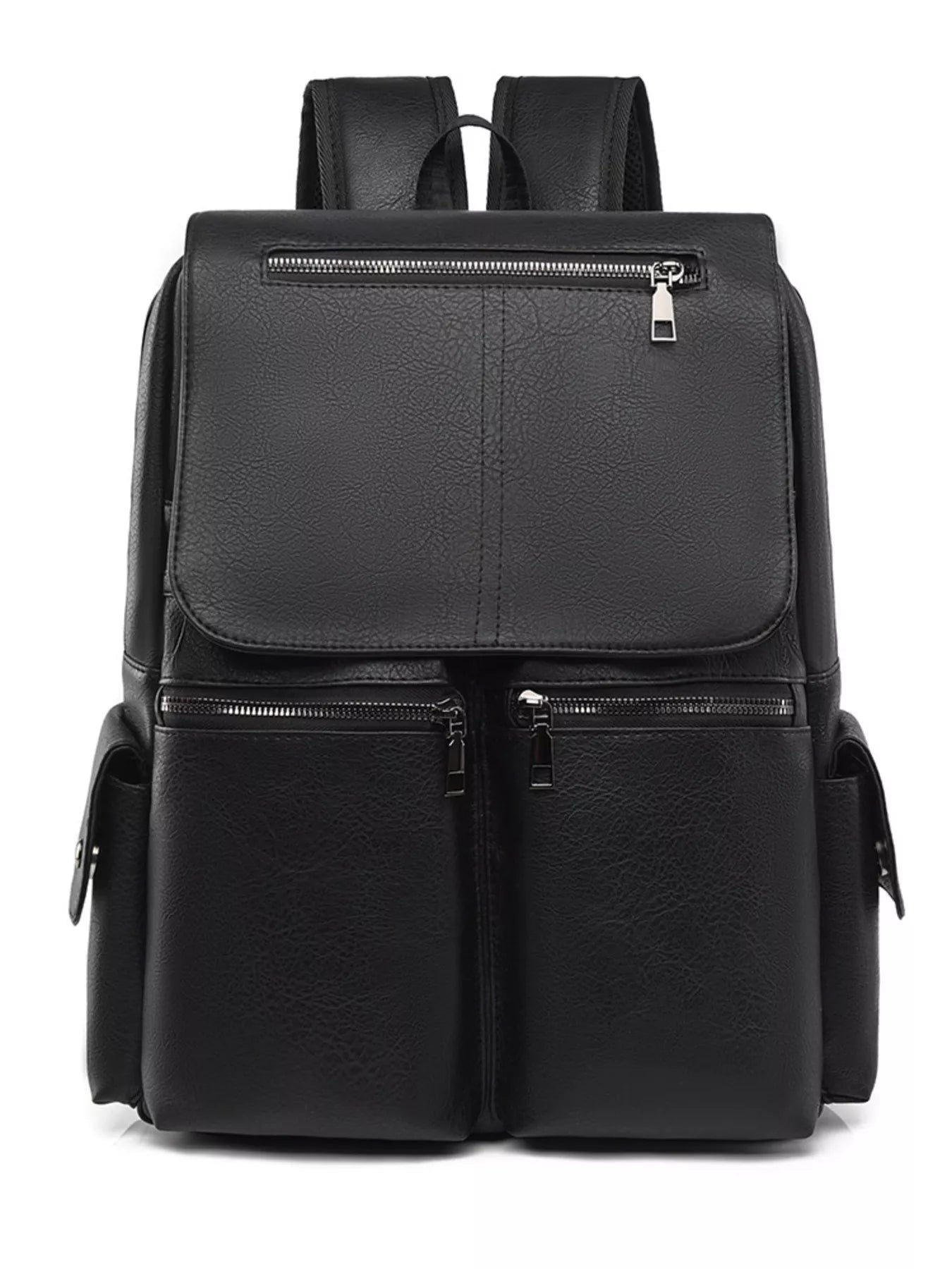Leather Flapover Backpack Bag - Farnelli
