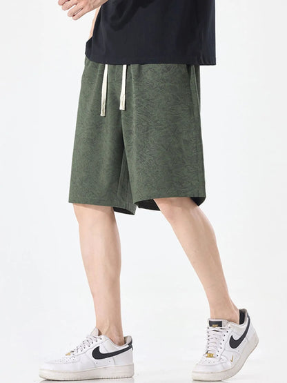 Men's Plus Size Drawstring Loose Fit Shorts - Farnelli