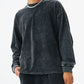 Men's Washed Round Neck Dropped Shoulder Sweatshirt - Farnelli