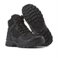 Kiwi Rugged Black Full Grain Leather Mid-Cut 6" Steel Toe Zipped Waterproof Tactical Boots [60300]