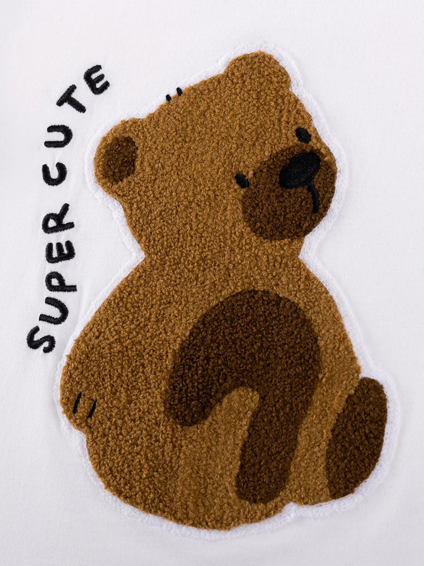 Children's Bear Graphic Tee & Diamond Pattern Shorts Set - Farnelli