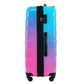 HouseOfZazla gradient color hardshell luggage set with spinner wheels and TSA lock in light blue or purple