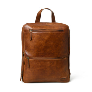 Classy Leather Bags Transit Voyager Backpack Pro in black with multiple compartments and padded straps for travel and daily use.