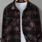 Men's Plus Size Plaid Button Up Long Sleeve Shirt - Farnelli
