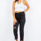 American Bazi High Waist Distressed Cropped Straight Jeans - Farnelli