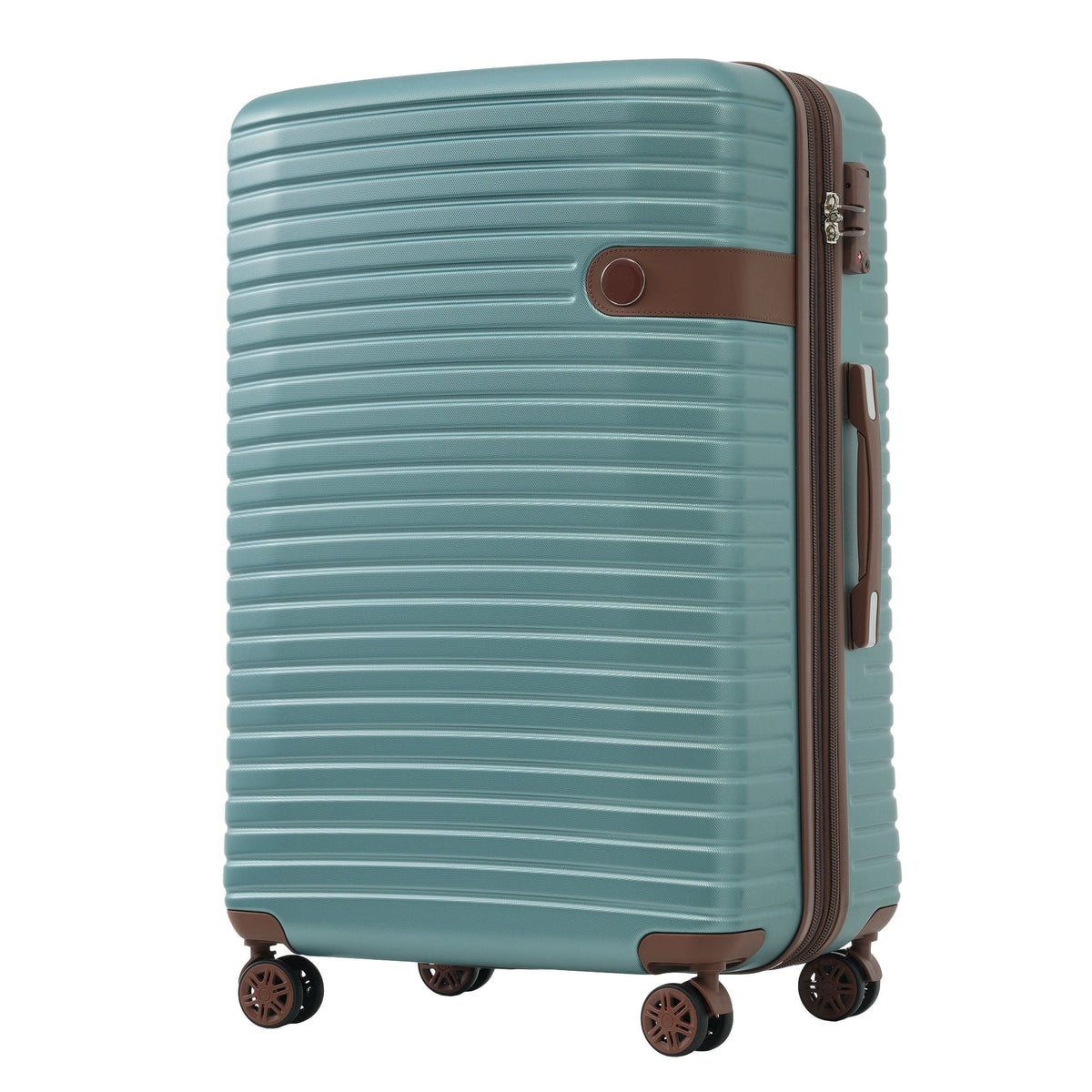 HouseOfZazla 4-piece hard shell luggage set with spinner wheels in multiple colors
