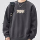 Men's Plus Size Crew Neck Dropped Shoulder Sweatshirt - Farnelli