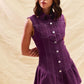 SO ME Button Down Sleeveless Collared Game Day Mini Dress - Farnelli