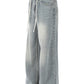 Men's Washed Wide-Leg Jeans - Farnelli