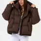 Dark Chocolate Insulated Bio-Down Jacket