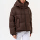 Dark Chocolate Insulated Bio-Down Jacket