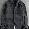 Men's Button Up Long Sleeve Shirt - Blue-gray